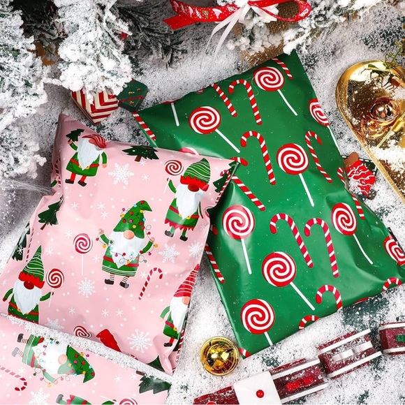 10 Poly Mailers 6x9 Variety Pack Christmas NIP - Picture 6 of 14